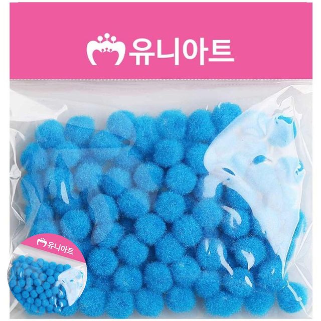 사탕목걸이만들기 퐁퐁이 퐁퐁 10mm 파랑