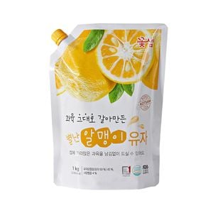 꽃샘 별난 알맹이 유자 1kg 유자청 원액 에이드용 - 이미지 2
