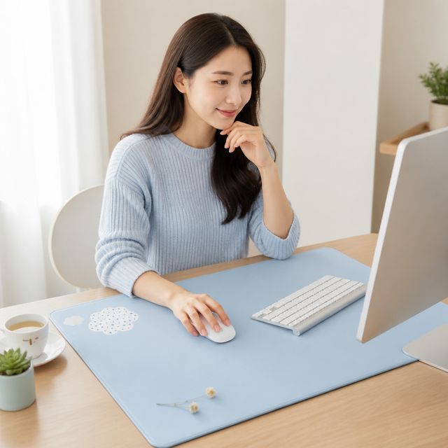 게이밍 데스크 컴퓨터 마우스 패드 바닥 밀림방지 책상 시트