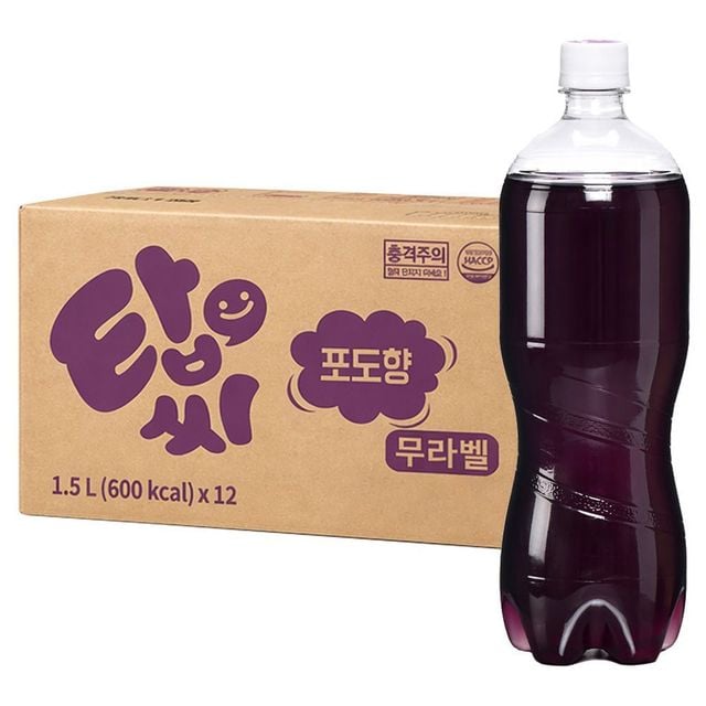 일화 탑씨 포도 무라벨 1.5L x 12PET