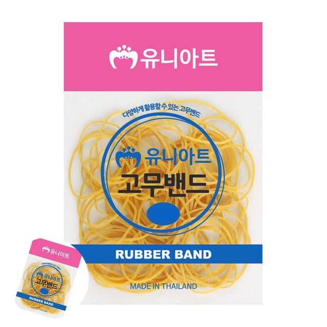 머리끈고무줄 초등학생머리끈 노랑 고무줄 7cm