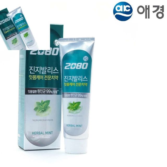 잇몸케어 진지스 치약 허벌민트 120g 상쾌한치약 상쾌한민트향치약 개운한치약 페퍼민트치약