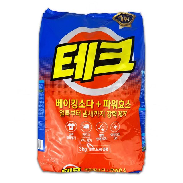 분말세제 3kg 대용량 세탁세제