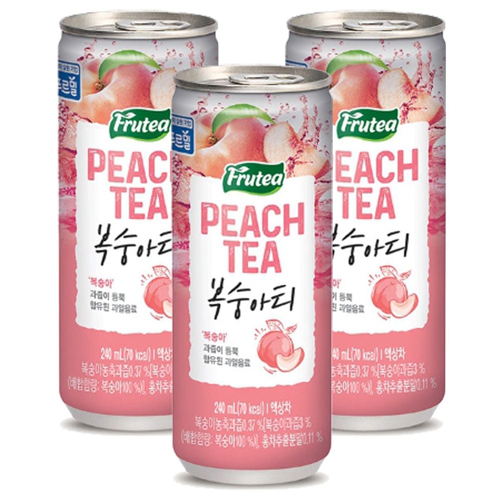 푸르밀 푸르티 복숭아티 240ml 60캔 대용량 세트 - 이미지 1