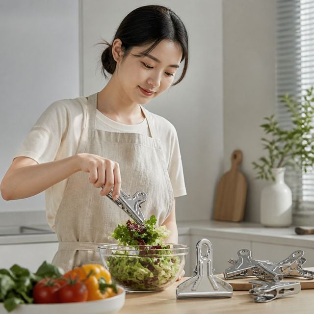 스텐 주방 조리 집게 식당 캠핑 바베큐 조리기구 스테인리스 도구