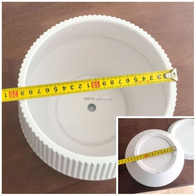 고강도 플라스틱 세로줄무늬 분재 화분 19x15cm 소 식물화분 거실화분 원예용품 카페화분