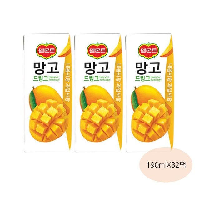 델몬트 과즙주스 망고 190mlx32팩