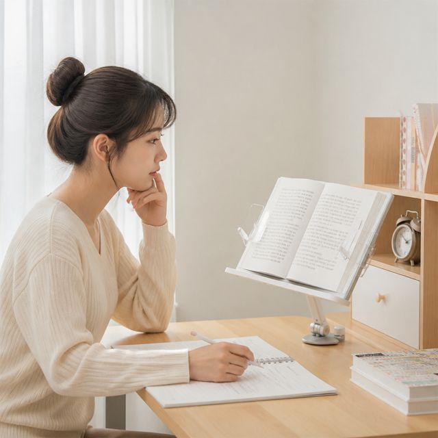 학습용 책상 거치대 투명 조절 독서대 수험생 공시생 고시생 학습 용품