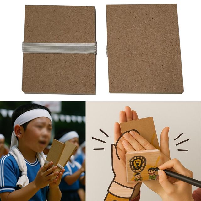 나무 짝짝이 캐스터네츠 만들기 악기 리듬악기 어린이 원목 만들기재료 응원도구