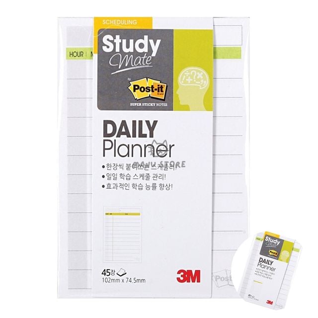 호텔메모지 메모장 포스트잇 스터디메이트 데일리 플래너 102x74.5mm 45매