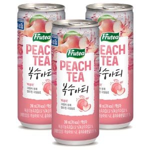 푸르밀 푸르티 복숭아티 240ml 60캔 대용량 세트 - 이미지 2