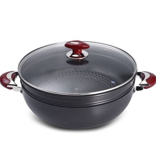 알루미늄 찜 냄비 만두 찜기 두꺼운 업소용 다단 대형 국산 투명 가정용 다용도 분리형 편수 캠핑
