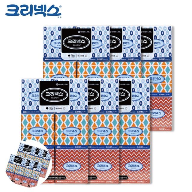미용티슈각티슈 차량용티슈 미용티슈 미니맥시 250매 6각 x 6개