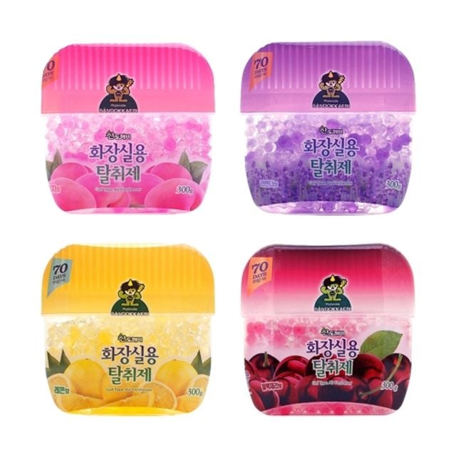 혜명몰 산도깨비 화장실용 탈취제 레몬향 300g - 박스 (20개입) 실내용방향제 레몬향탈취제 화장실용품 욕 - 이미지 2