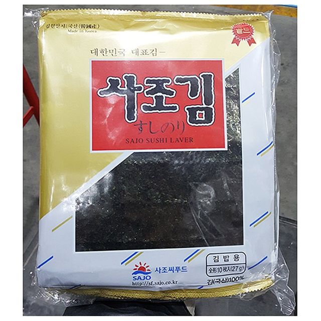 김밥김(해표 10매x10봉)X10 김밥김 건어물 과메기 기
