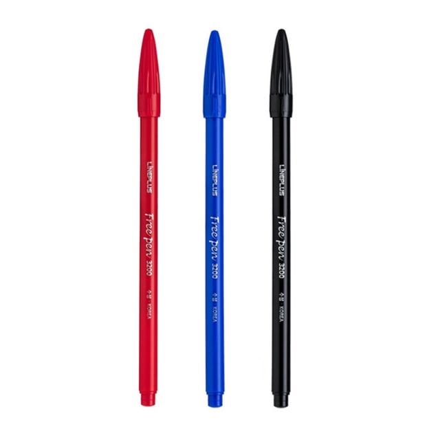 라인플러스 프리펜 12개입 (택1) 0.3mm 수성펜 사인펜