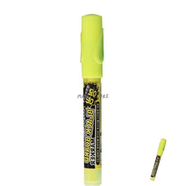 형광마카 형광마카펜 블랙보드 마카5.0mm 노랑