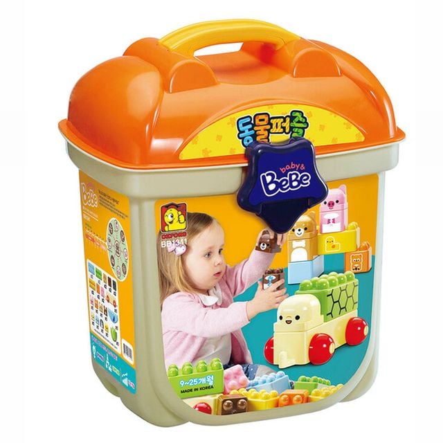 옥스포드 베베블럭 베베 동물퍼즐 BB1341 유아 블록 블럭 유아장난감