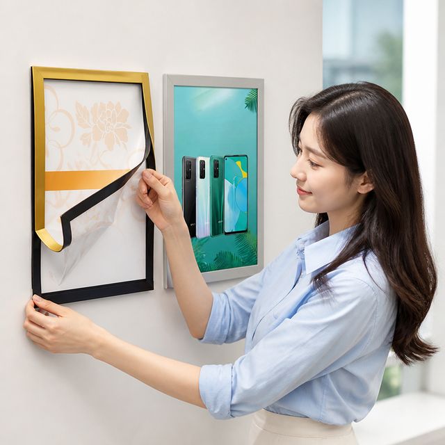 A4 게시판 마그네틱 부착형 자석 보드 사무실 학원용 - 이미지 1