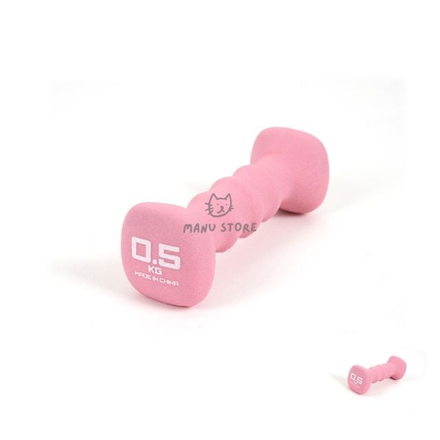 어깨운동기구 미용아령 아령 0.5kg 핑크