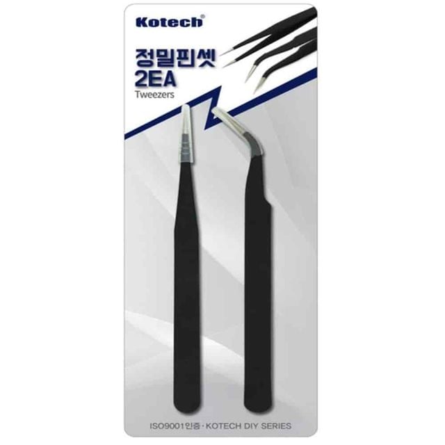 핀셋 2p 프라모델조립 정밀족집게 네일아트도구 쪽집게