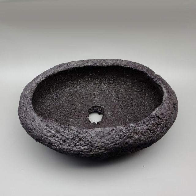 화산석 화분 - 타원 분재 중 25x16x10cm - 이미지 4