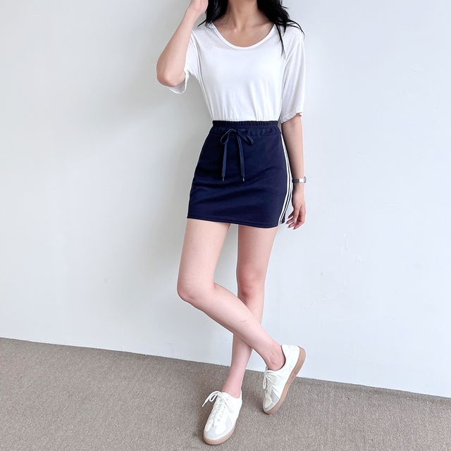 엣즈 2선 스커트 US-6689A - 이미지 2
