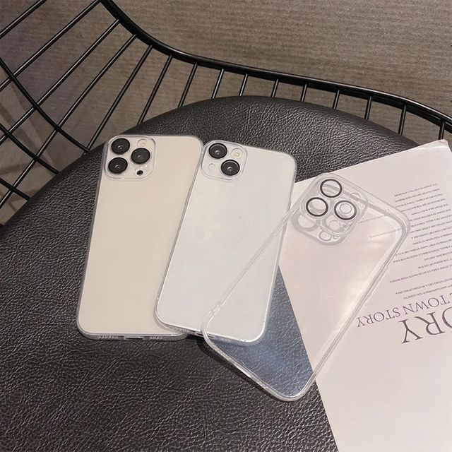 아이폰 카메라 렌즈 풀가드 투명 젤리 케이스
