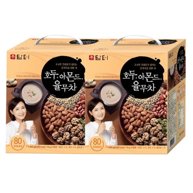 담터 호두 아몬드 율무차 80T x 2개