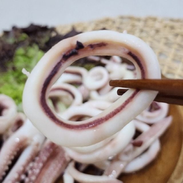 냉동 손질 오징어링 수산물 오징어요리용 자연해동 손질링