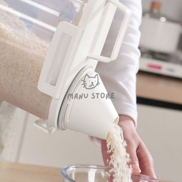사료통 밀가루보관통 도어포켓 잡곡통 1.75L