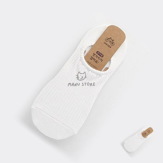 코디하기좋은 남성페이크삭스구두 남자 골지 페이크삭스 양말 아이보리 1켤레