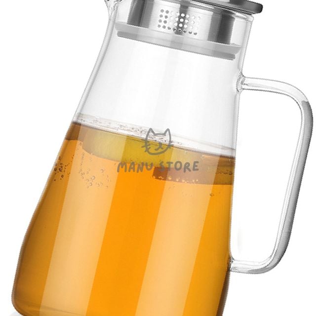 투명 수통 내열유리 물병 1.5L