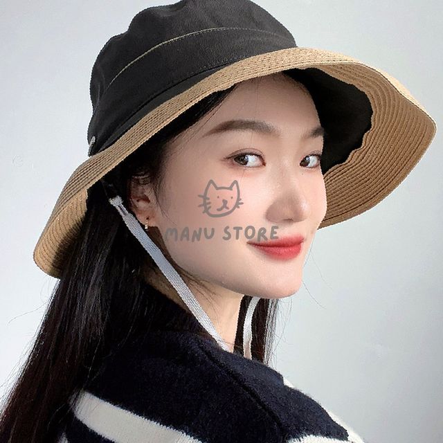 남자자외선차단모자 대두벙거지 여성용 버킷햇 차콜