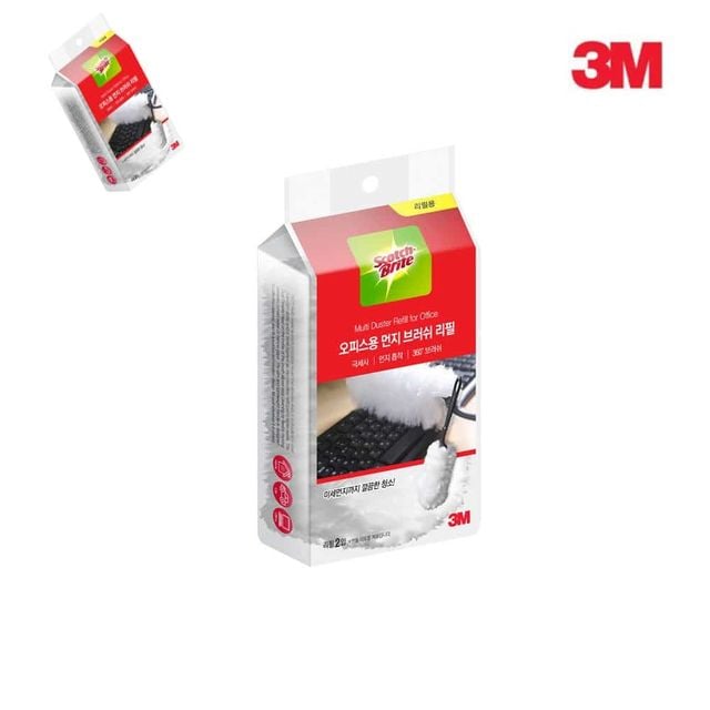 3M 스카치브라이트 오피스용 먼지 브러쉬 리필 먼지털이기 청소기 먼지떨이개 먼지브러시
