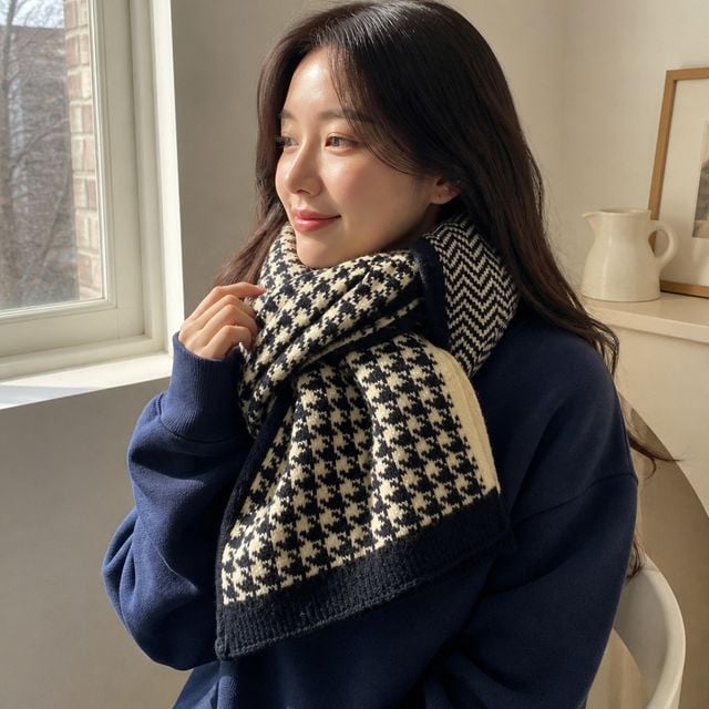 겨울 니트 머플러 목도리 데일리 방한 용품 남녀 공용 선물용