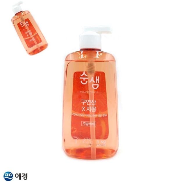 구연산 자몽 주방세제 1kg 용기 1ea 설거지세제 주방용세제 과일세척제 그릇세제
