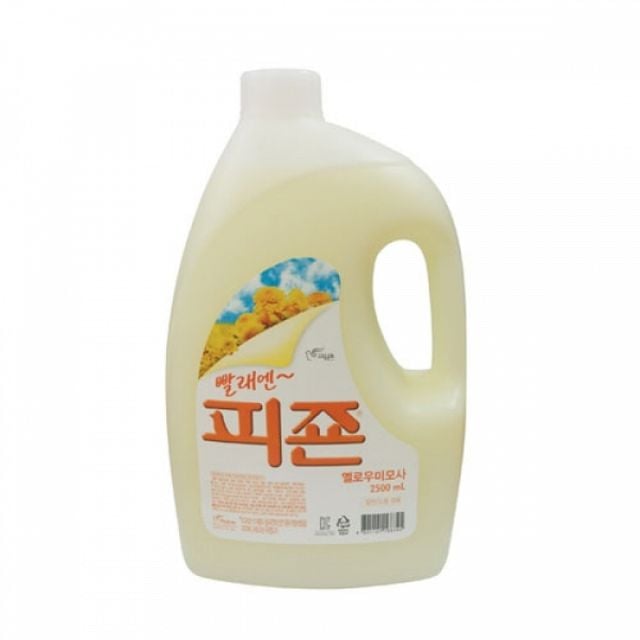 옐로미모사 용기 섬유유연제 향기 세탁세제 옷린스 저자극 순한 레귤러 2500ml