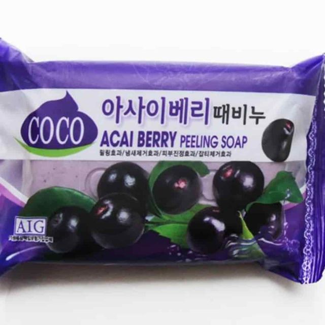 때비누 아사이베리 미용비누 필링비누 고체비누 세안비누