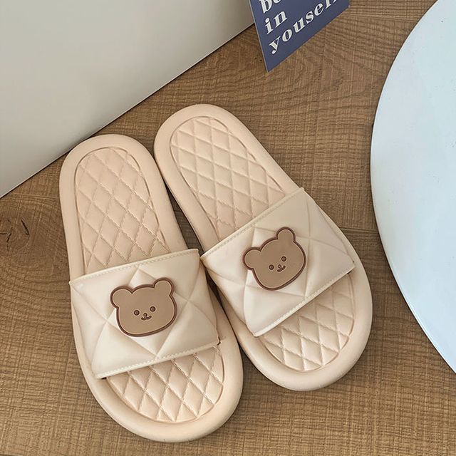 쫀쫀한 곰돌이 욕실화 실내화 슬리퍼 - 이미지 5
