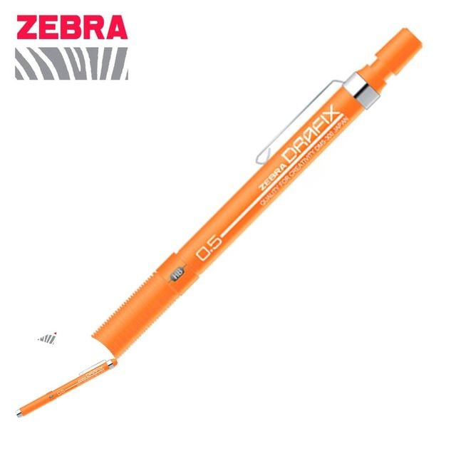 샤프펜 샤프펜슬 네온 오렌지 드라픽스 F 칼라 샤프 0.5mm