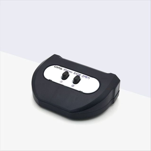 3.5mm 스테레오 선택기 2대1 수동 스위치 오디오