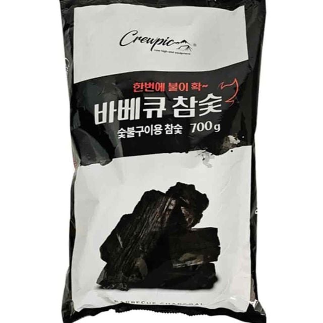 참숯 700g 흑탄 숯불바베큐 활엽수참숯 숯불구이용참숯