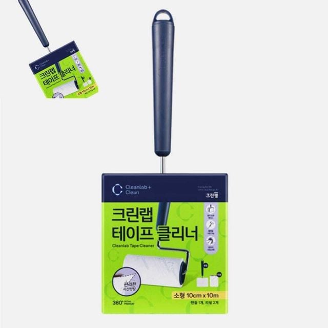 테이프클리너 소형 10cm x10M 소형청소롤 클리닝테이프 먼지제거용 바닥용