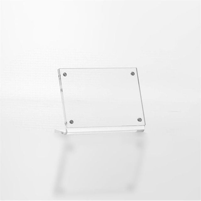 자석 L자형 아크릴 쇼케이스 9x6cm 가로형 POP꽂이 메모꽂이 아크릴스탠드