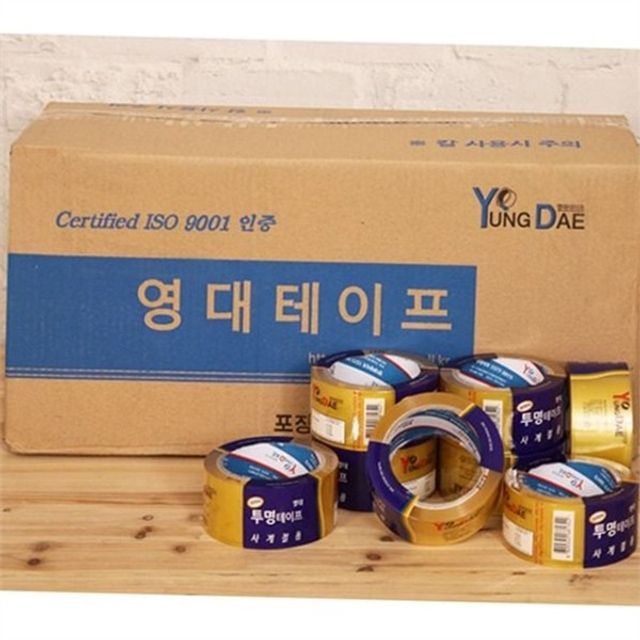 박스 포장 테이프 포장용 opp 테이프 대용량 투명 폴리프로필렌 사계절용 문구용 가정용 접착띠 이사짐