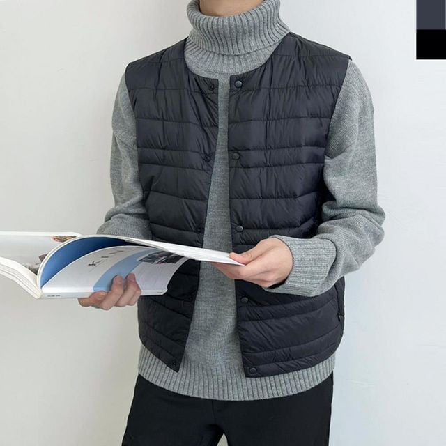남자 레이어드 남성베스트 베스트 남성조끼 스타일