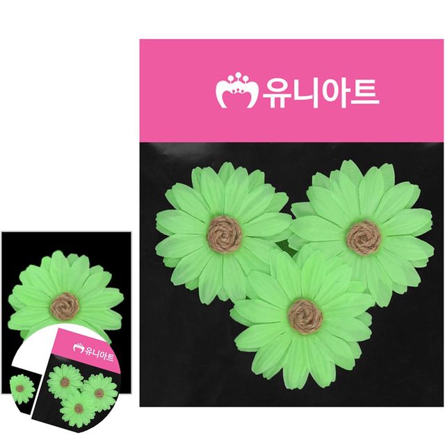 조화꽃장식 조화장식 마국화 연두