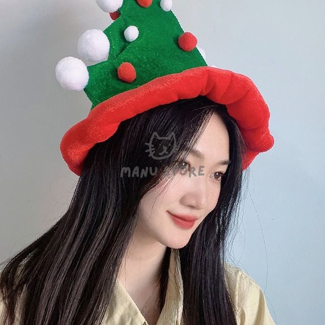 성탄절의상 크리스마스모자 크리스마스 방울 트리모자