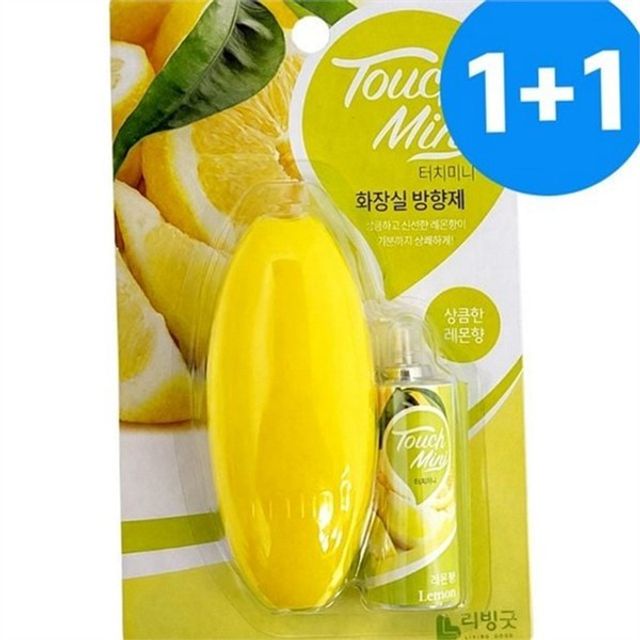 화장실 스프레이 방향제 욕실 스프레이 방향제 원터치 간편 부착 탈취 레몬 향기 제거제 공간 냄새